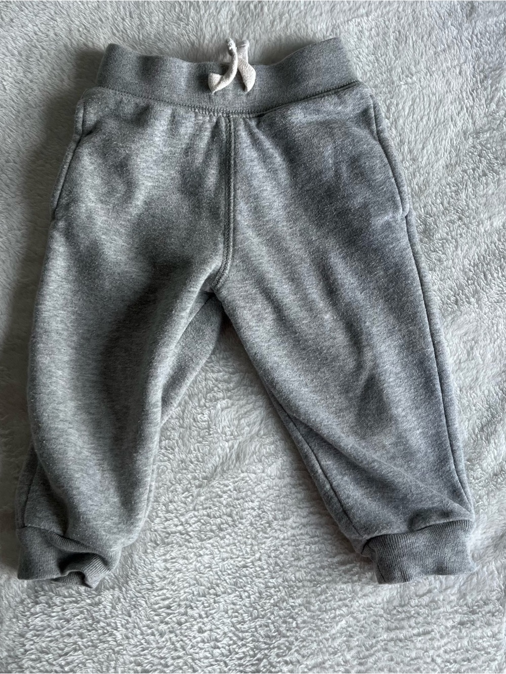 The Childrens Place Gray Kids Fleece Sweatpants 12 Month 18 Month